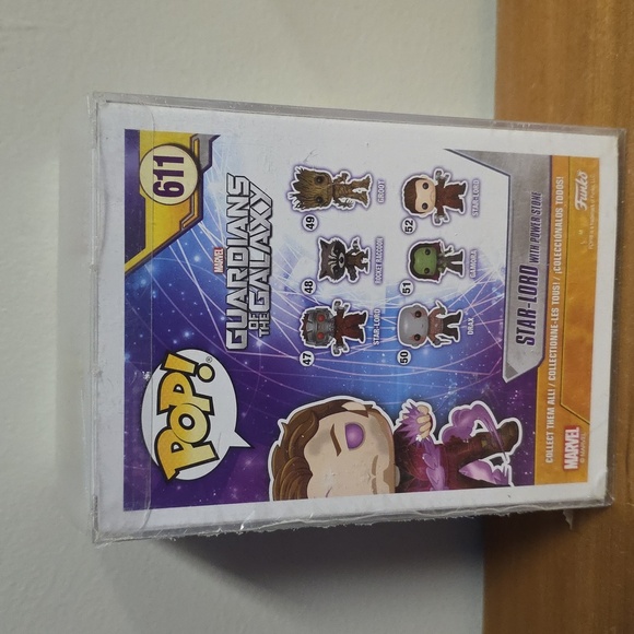 Marvel Guardians of the Galaxy Star-Lord Purple Funko Pop - Picture 3 of 6